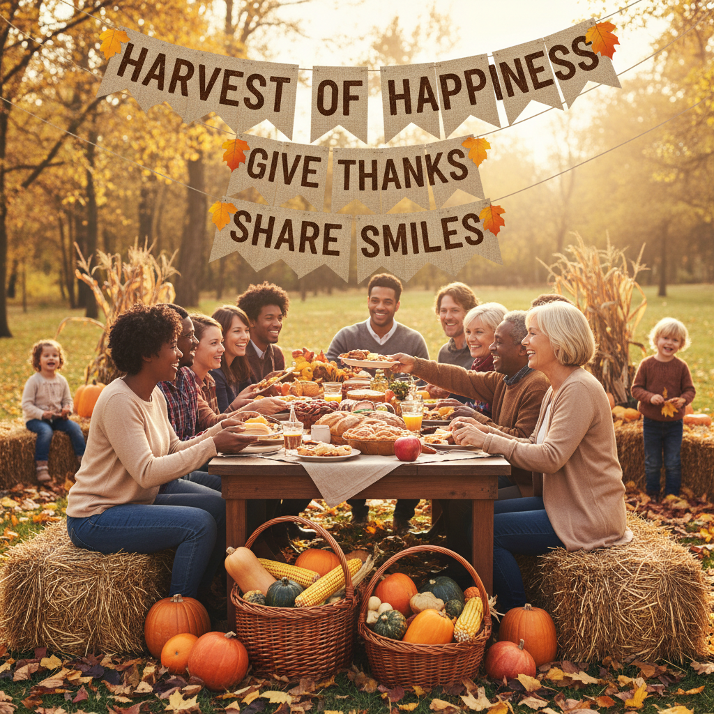 Harvest of Happiness: Give Thanks and Share Smiles Every Day