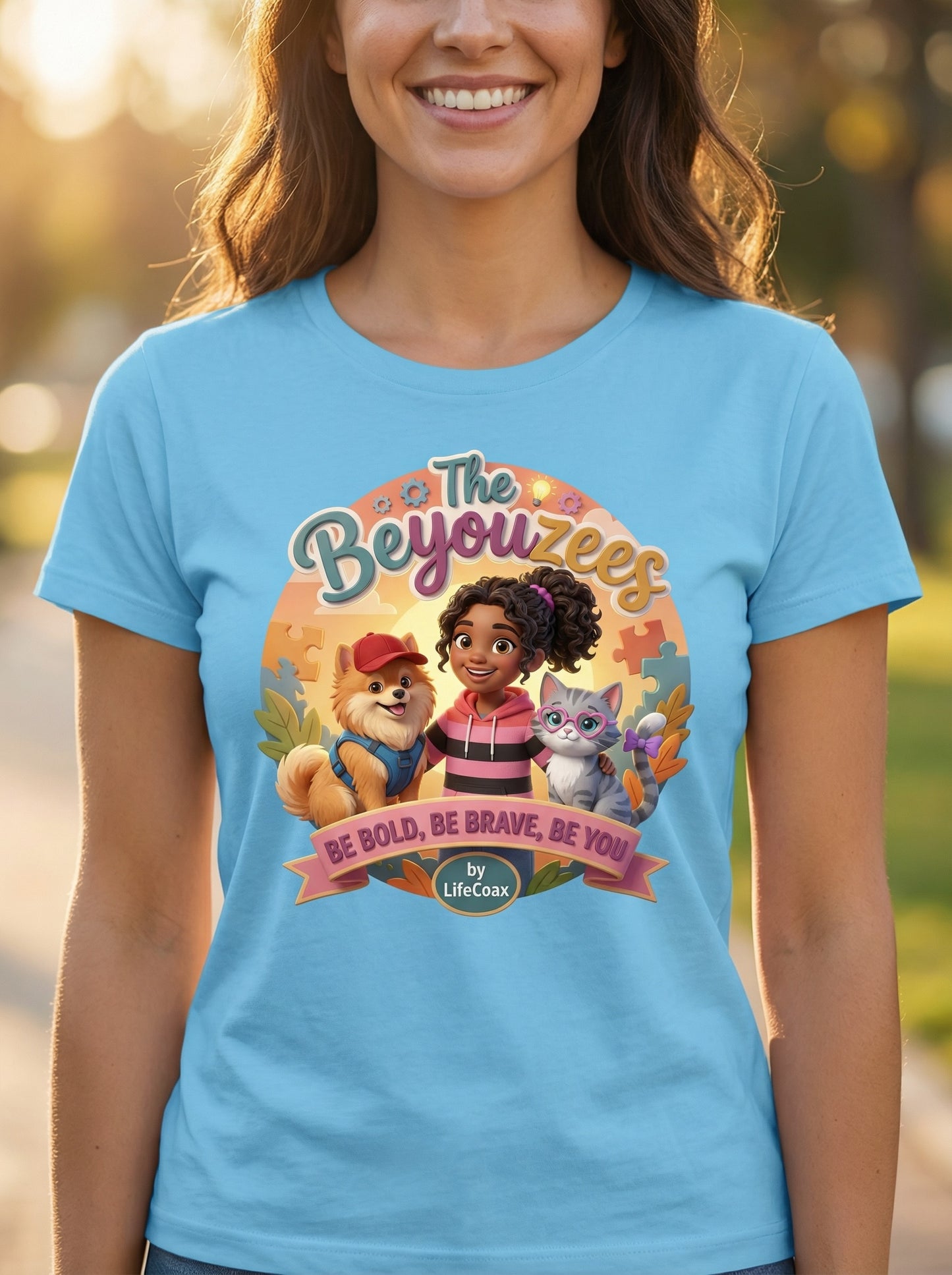 The Beyouzees "Be Bold, Be Brave, Be You" ADULT T-Shirt: Bright Fun, Big Heart, Full of YOU! (Copy)