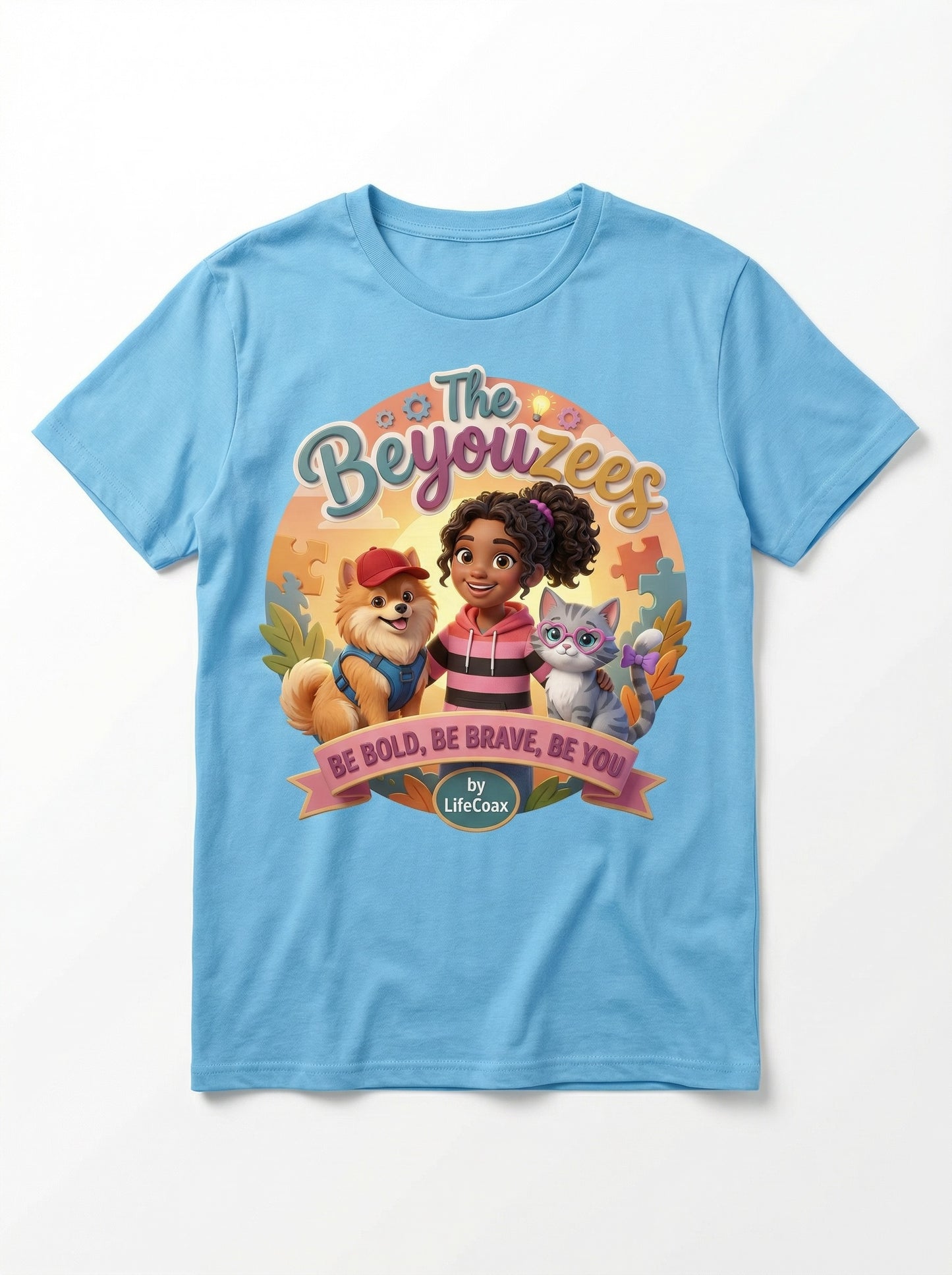 The Beyouzees "Be Bold, Be Brave, Be You" ADULT T-Shirt: Bright Fun, Big Heart, Full of YOU! (Copy)